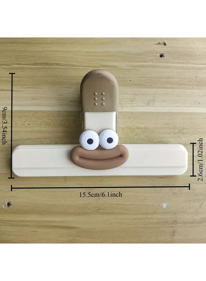 Small Sealing Clip 1pc Strong Leak Proof Moisture Resistant Durable Plastic Snack Bag Sealer For Potato Chips Cookies Candy Snack Packaging Playful Design - Image 4