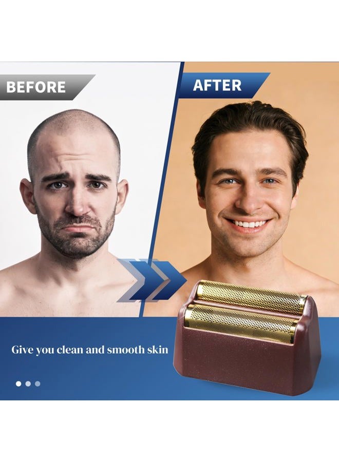 AIJALY 1 Pack Professional 5 Star Series Finale Shaver Replacement Foil and Cutter Bar Assembly Compatible with wahl Shaver Foil 7031-100, 7043-100 Super Close Shaving Replacement Heads，Red - Image 4