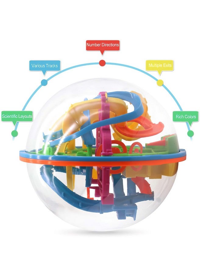 3 اوترس كرة ألغاز ثلاثية الأبعاد كبيرة 138 عقبة كرة متاهة لعبة متاهة تفاعلية لعبة تعليمية كرة لعبة كرة للأولاد هدايا - Image 4