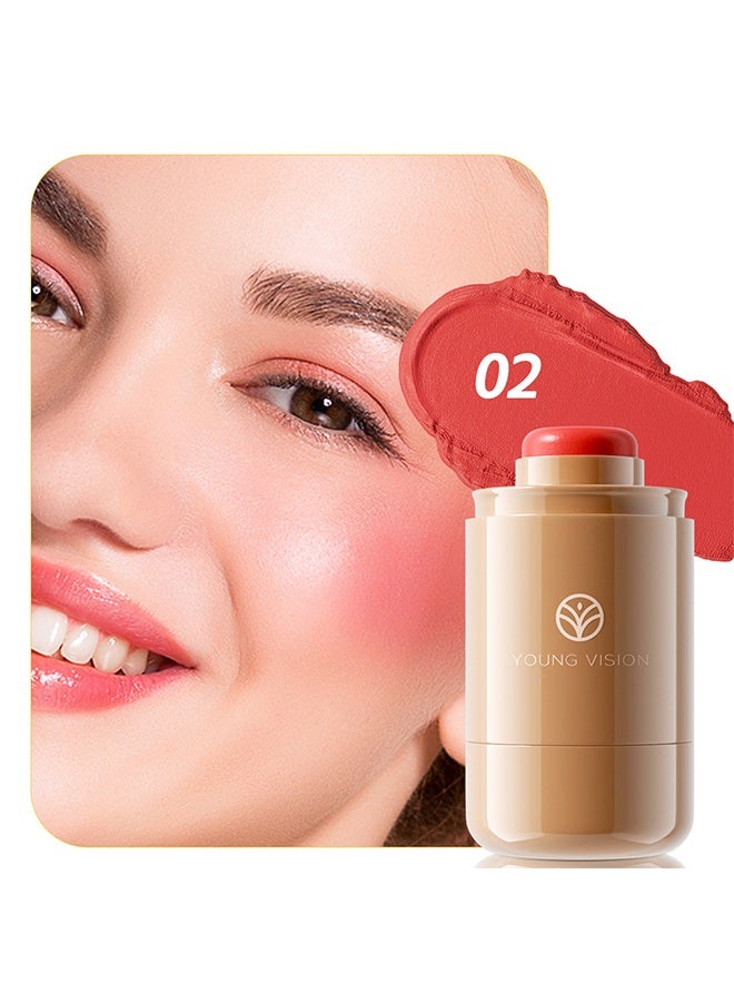 يونج فيجن أحمر خدود بوكيت طويل الأمد أحمر خدود ناعم أحمر خدود ، معجون أحمر خدود غير لامع ، كريم أحمر خدود مقاوم للماء # 02 - Image 2