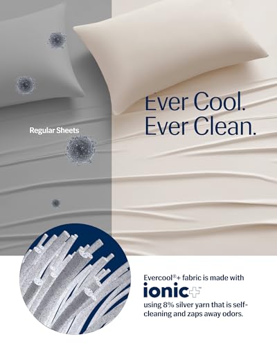 REST® Evercool®+ Cooling Pillowcases King - 2 Pillowcases for Sensitive Skin, Silver Infused Fabric for Hygienic Sleep, Silky Smooth for Curly Hair, High Elastic for Snug Fit (19x35 inches) - Image 4