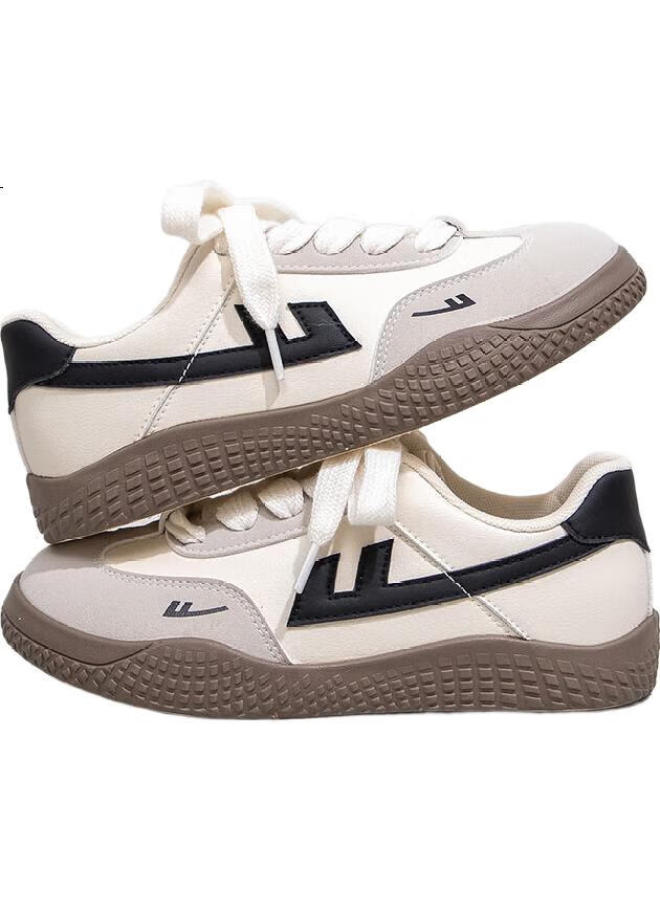 Pull Back Warrior Women'S Dopamine Training Shoes Women'S Thick-Soled All-Match Sneakers Fashion Sports Shoes Beige/Grey/Black Size 36 - Image 3