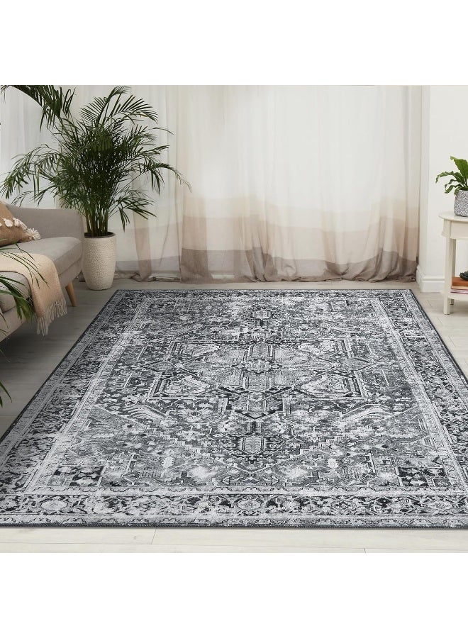 آنا سجادة مصنوعة من مخمل الكريستال غير القابلة للانزلاق 80*120 سم مناسبة للمنزل وغرفة المعيشة ومتينة - Image 5