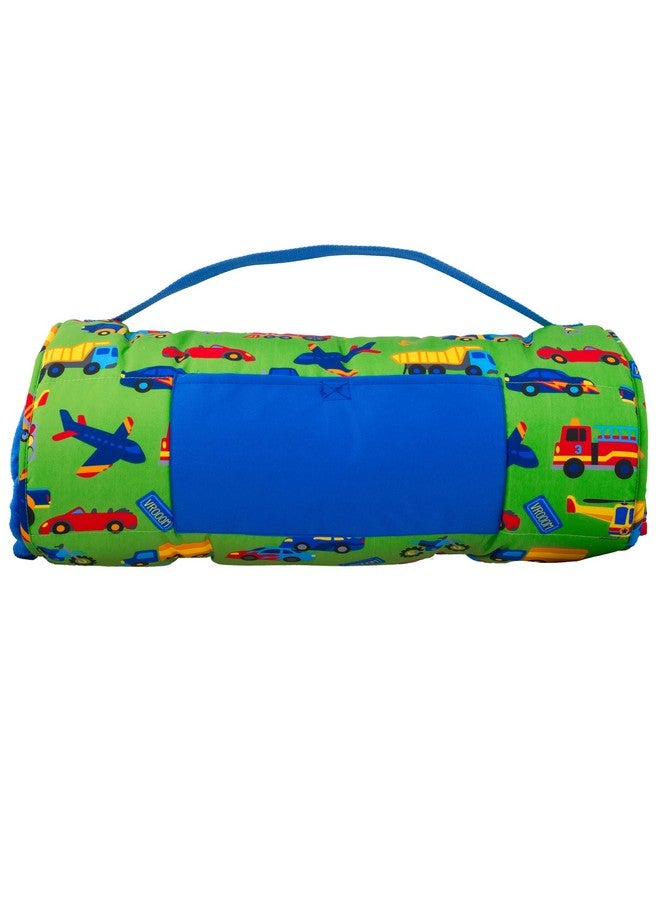 Stephen Joseph, Toddler All Over Print Nap Mat with Soft Blanket and Removable Pillow for Boys & Girls, Kids Sleeping Bag for Elementary, Daycare, Preschool with Carry Handle, Transportation - Image 3