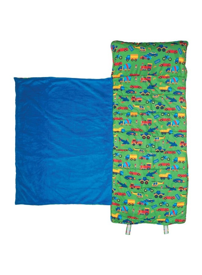 Stephen Joseph, Toddler All Over Print Nap Mat with Soft Blanket and Removable Pillow for Boys & Girls, Kids Sleeping Bag for Elementary, Daycare, Preschool with Carry Handle, Transportation - Image 1