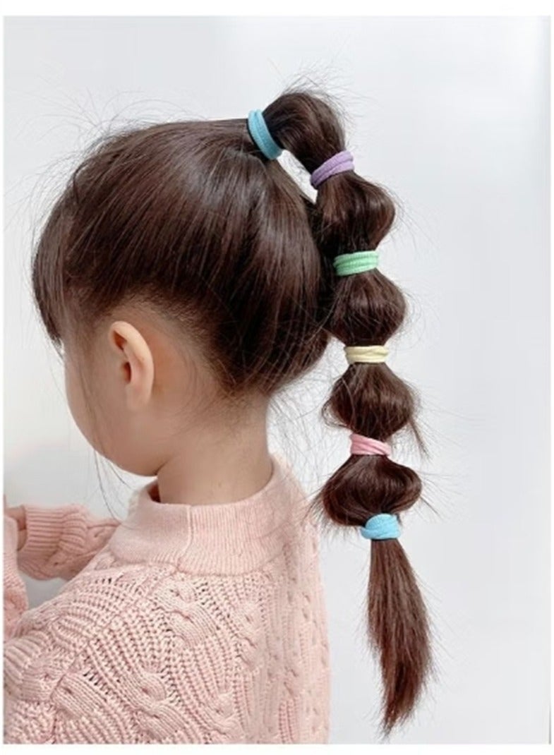 Generic 200 PCS Colorful Soft Mini Hair Ties Kit for Kids, Small Rubber Hair Bands Elastic Ponytail Holders Ties for Little Girl Hair Accessories - Image 5