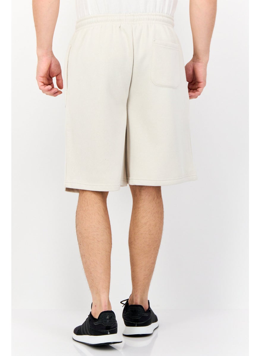 Algspar Men Brand Logo Basic Short, Cream  - Image 2