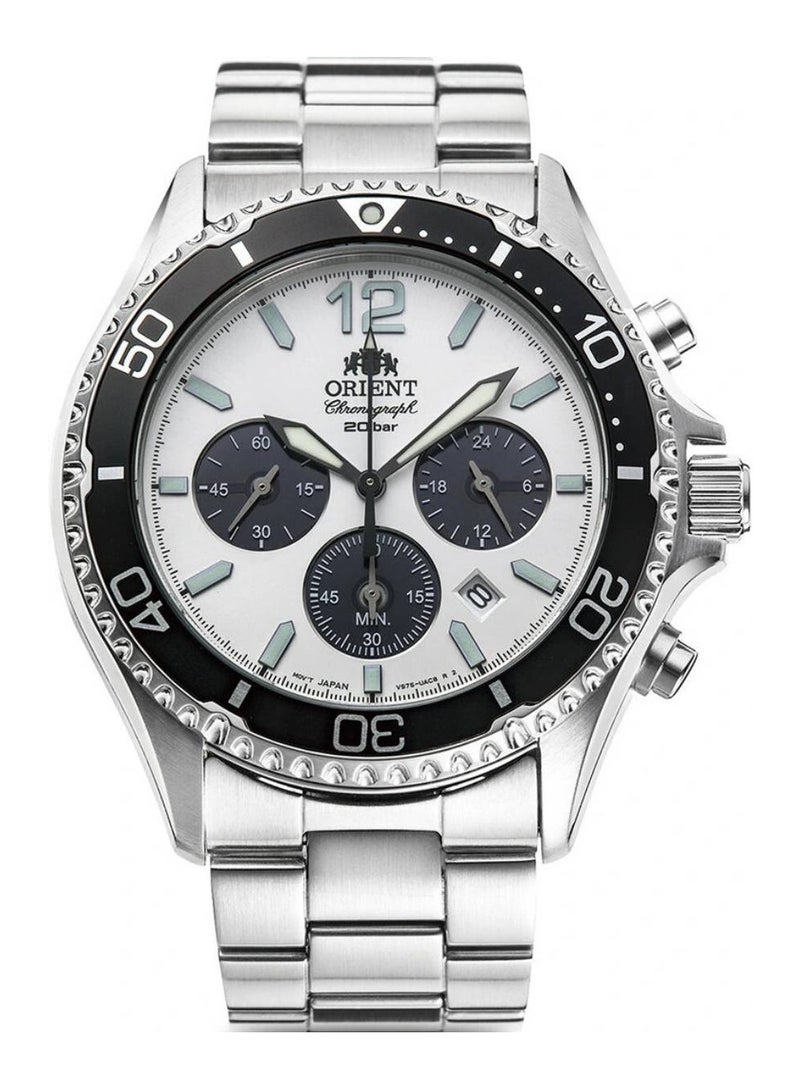 Solar Chronograph Stainless Steel Men's Watch RA-TX0203S