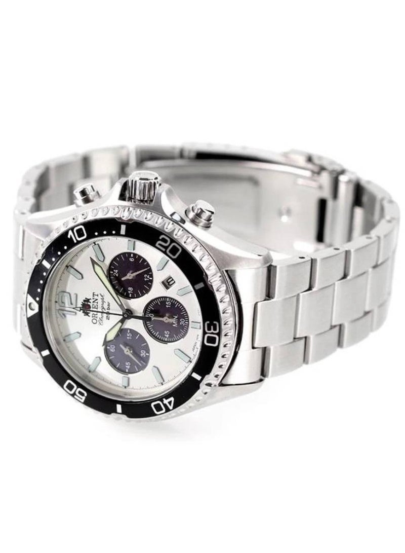 Solar Chronograph Stainless Steel Men's Watch RA-TX0203S