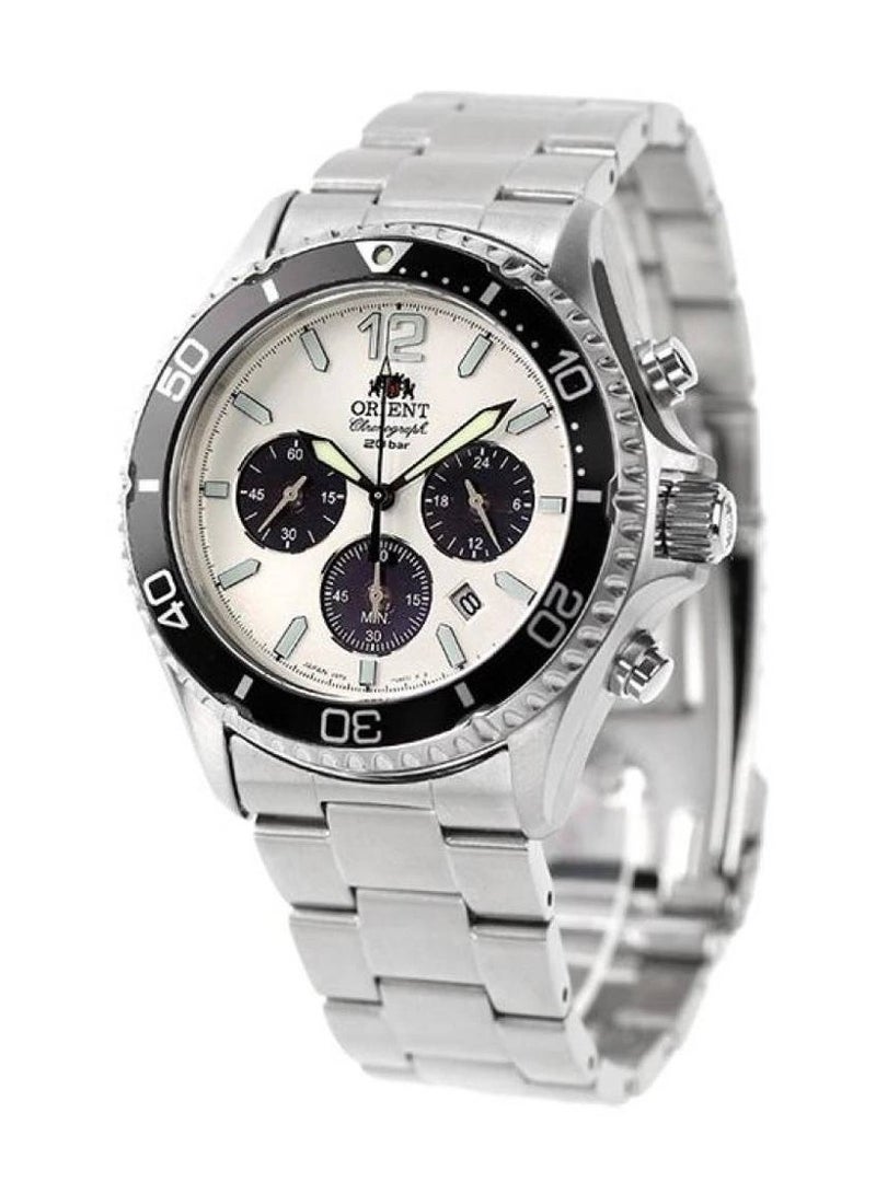 Solar Chronograph Stainless Steel Men's Watch RA-TX0203S