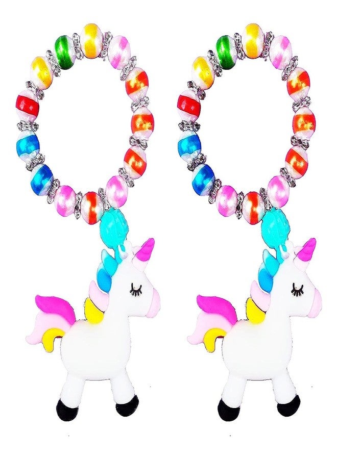SAMARIYA Girls Unicorn band Braslate kadda Rakhi (عبوة من قطعتين) - Image 1