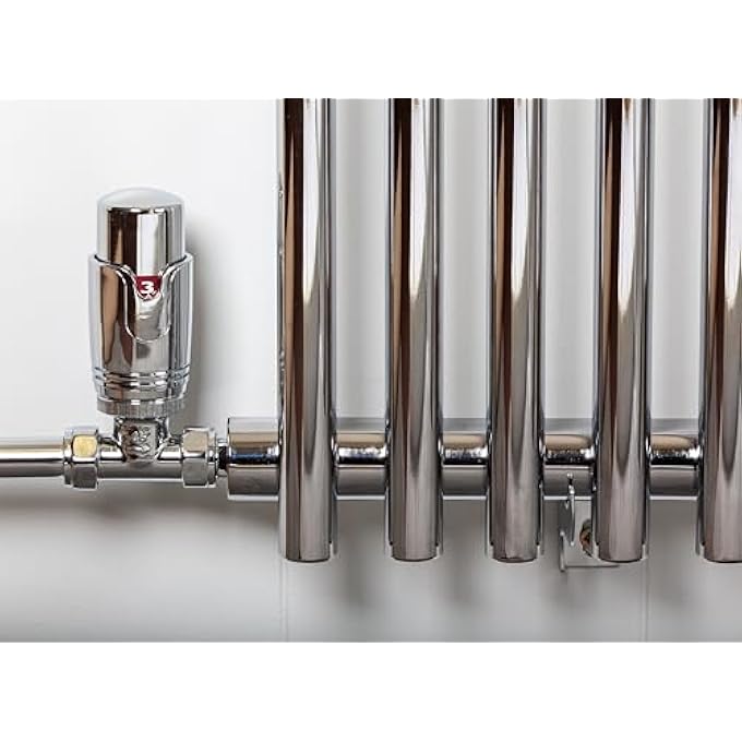 TC TRV THERMOSTATIC RADIATOR VALVE SENSOR HEAD-FITS DRAYTON TRV4 BODY FULL CHROME - Image 2