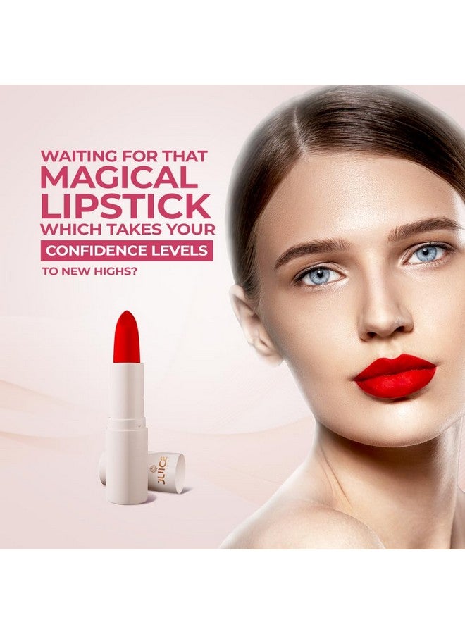 Juice Long Lasting, 4pc Lipstick Combo Set For Women(CrÃ¨me Brulee-M18 Bullet Lipstick, Coral Charm-MCR06 Play up Lip Crayon, Sultry Burgundy-M04 Liquid Lipstick, Cherry Muse-M07 Slim Stick) - Image 5