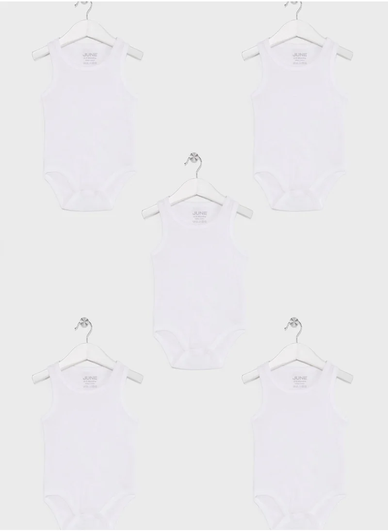JUNE Infant 5 Pack Essential Bodysuit