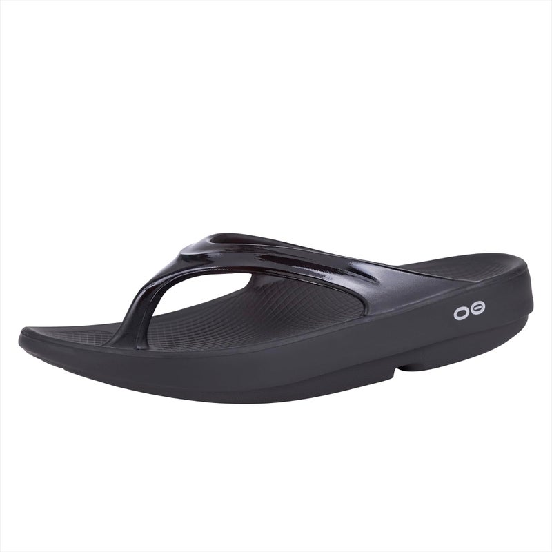 OOFOS OOlala Recovery Sandal, Black - Womenâ€™s Size 7 - Image 1
