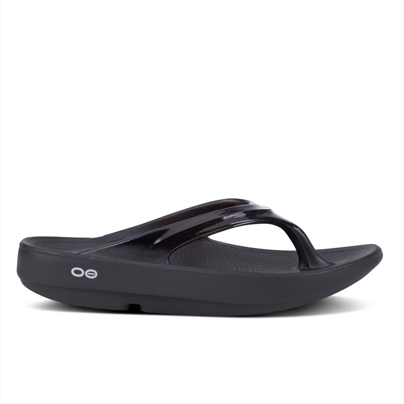 OOFOS OOlala Recovery Sandal, Black - Womenâ€™s Size 7 - Image 2