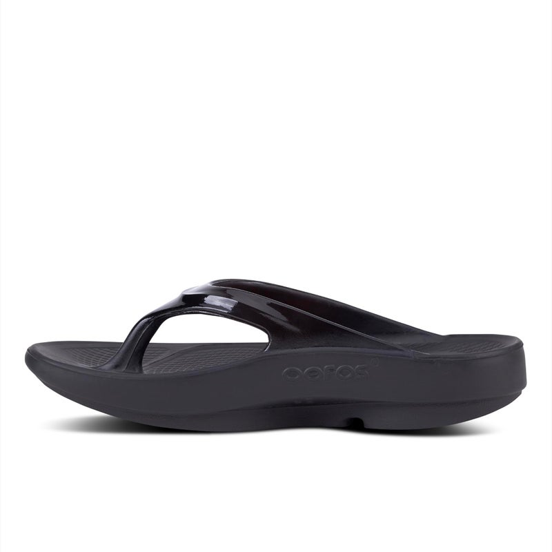 OOFOS OOlala Recovery Sandal, Black - Womenâ€™s Size 7 - Image 3