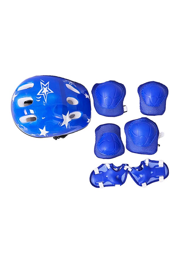 7-Piece Skateboard Gear Set In Blue For Safety While Riding For Your Little One ‎20x13x3cm - Image 1