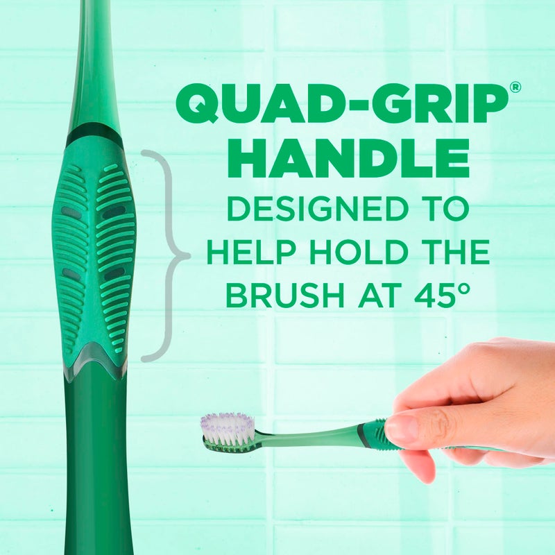 GUM Technique Deep Clean Toothbrush - Compact Soft - Soft Toothbrushes for Adults with Sensitive Gums - Extra Fine Bristles, 1ct (12pk) - Image 3