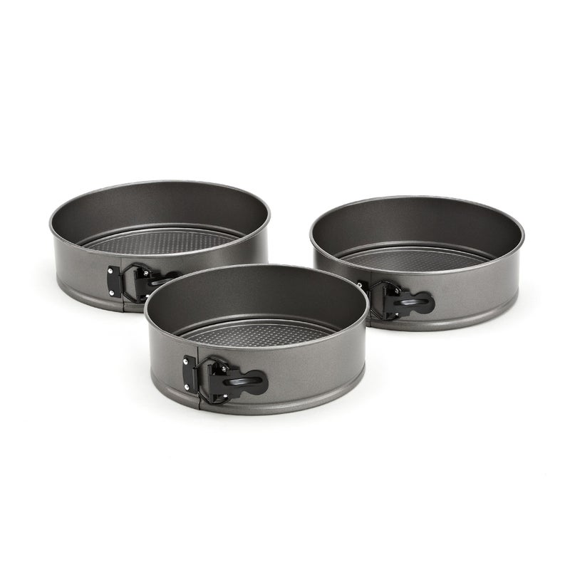 GoodCook Everyday Nonstick Steel 3pc Springform Set 85 95 1025 Gray