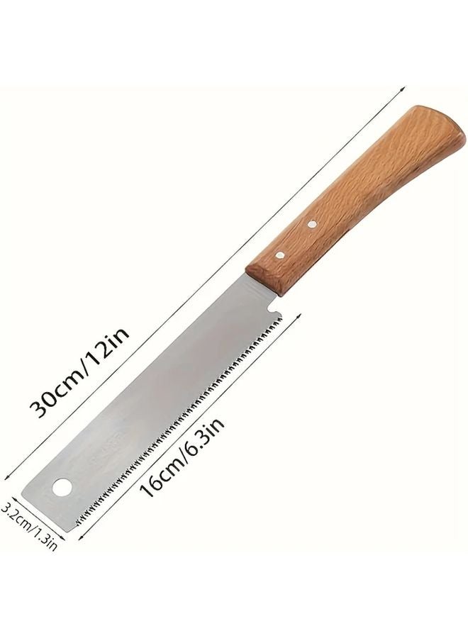 Double Sided Japanese Hand Saw SK5 Steel Blade 6 Inch Woodworking Tool - Image 4