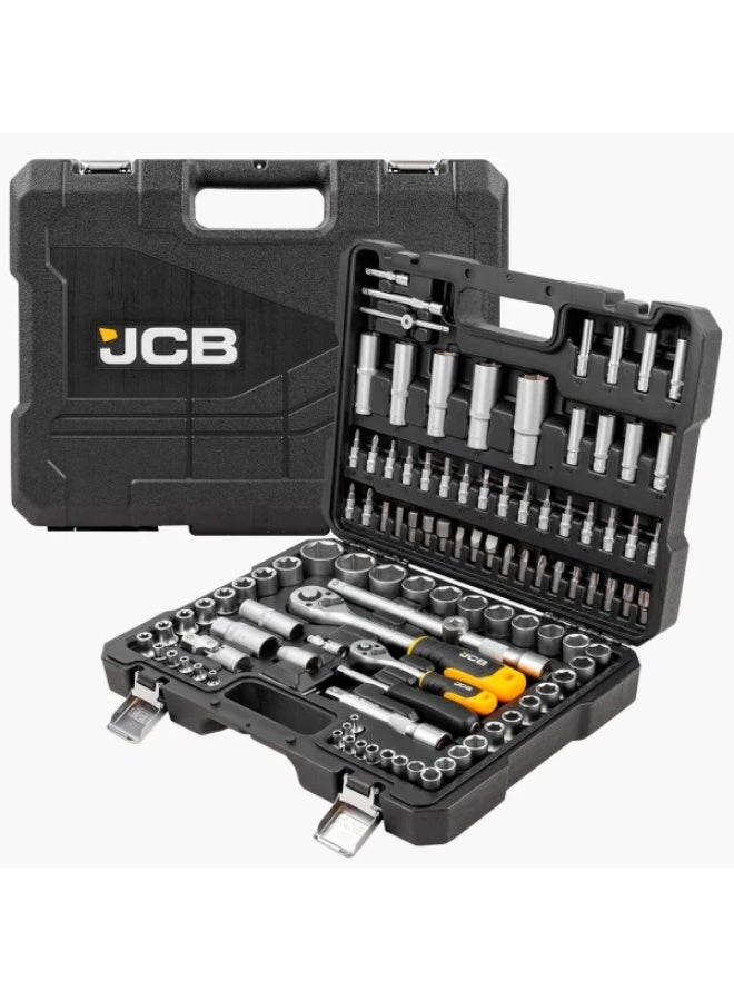 JCB Tool set: 108 pcs. 1/4" & 1/2" (6-
sided) (4-32 mm) - Image 1
