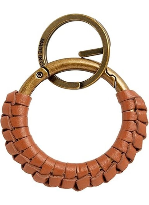 Fossil Leather Wrap Key Fob Keychain for Men