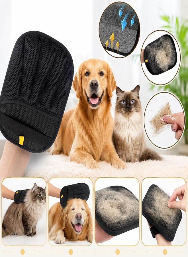 Pet Hair Removal Glove for Cats & Dogs, Large Size Newly Upgraded Five-Finger Electrostatic Pet Hair Glove, Reliable, Reusable Pet Hair Remover Tool for Clothing, Couch, Carpet, Car Seat - Image 2