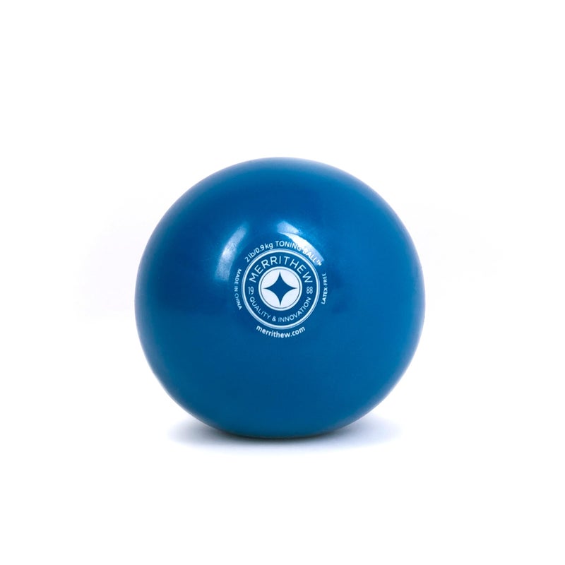 STOTT PILATES Merrithew STOTT Pilates Toning Ball (Blue), 2 lbs / 0.9 kg - Image 1