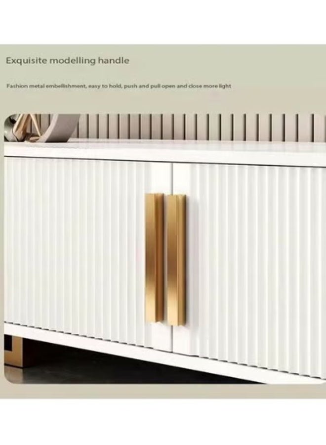 fashionhome Modern Wood TV Stand, TV Entertainment Center with Drawer and Shelf Storage - Versatile Cabinet Table for Living Room, Media Console with Ample Storage Space, Modern Design TV Unit 140x30x40 CM - Image 5