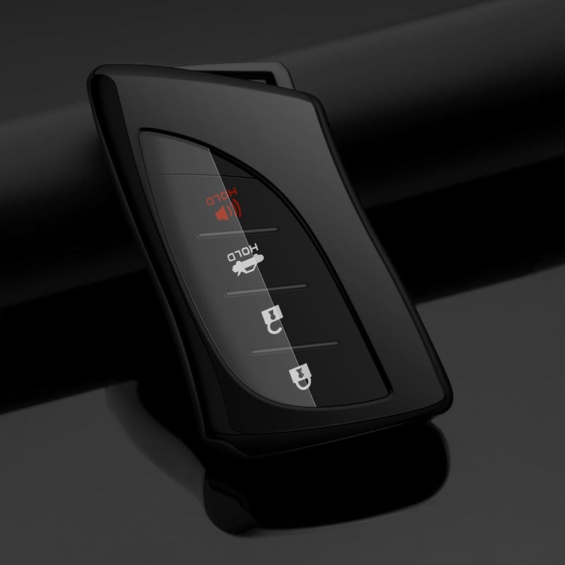 Tengare Lexus Key Fob Cover Car Key Protector Case Key Chain Holder Accessories Black - Image 3