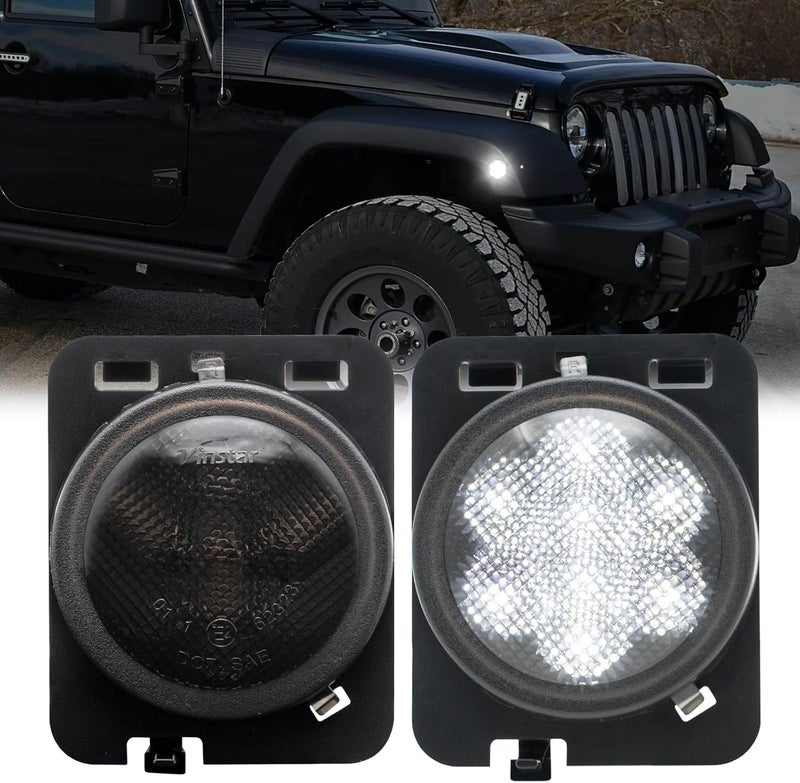AUYICH LED Side Marker Light Assembly for Wrangler JK - Image 1