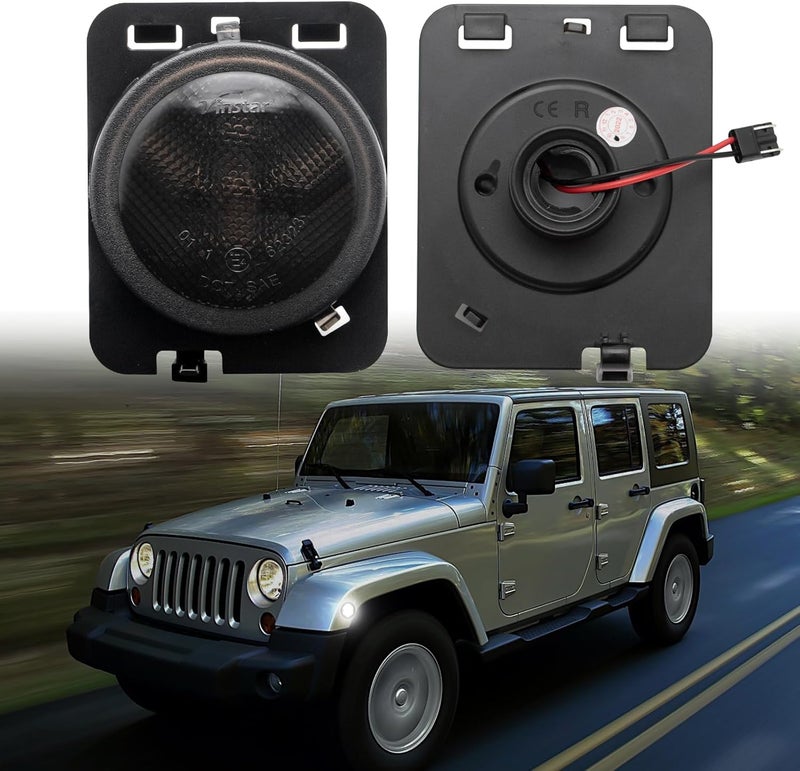 AUYICH LED Side Marker Light Assembly for Wrangler JK - Image 3