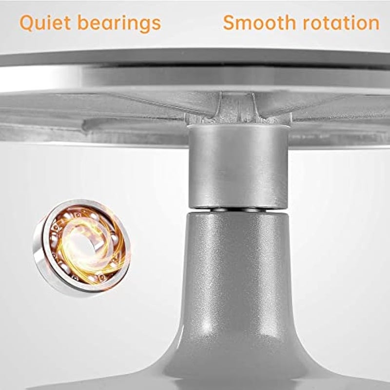 12 Inch Round Aluminum Revolving Cake Decorating Stand,Cake Turntable, Rotating Cake Stand,for Cake,Pastries and Cake Decorations - Image 5