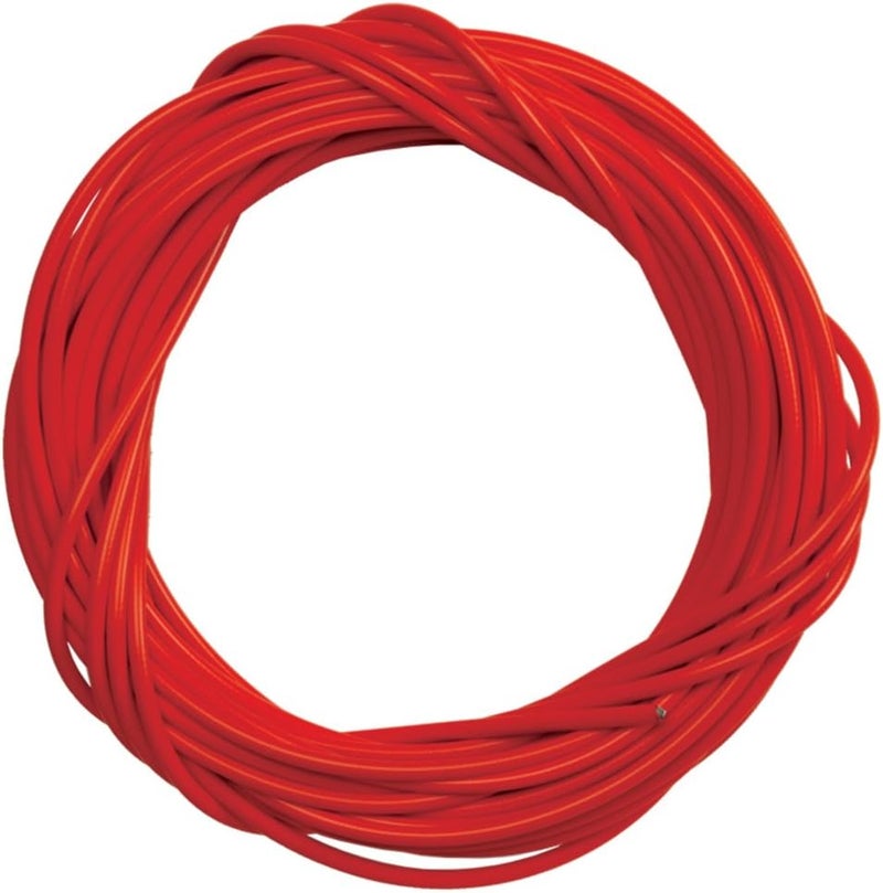 Sunlite Lined Brake Cable Housing, 5mm x 50ft, Red