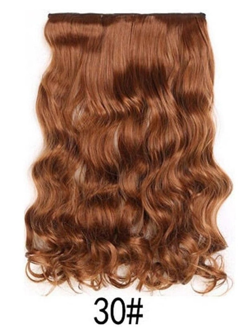 Estelle Eestelle Full Head One Piece Long Straight and Body Wave Hair Extension With 5 Clips Suitable for Women and Girls (Color No 30 Body Wave)  - Image 2