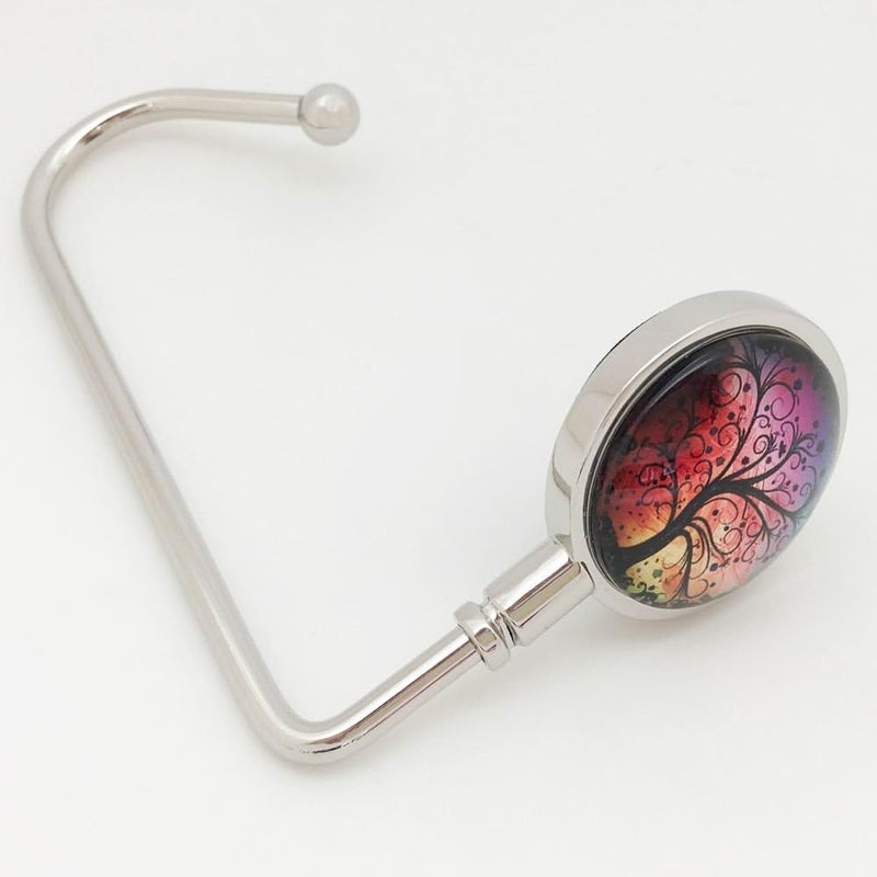 ROFLYER Purse Hook Hanger for Table Bar Handbag Hanger Safer Cleaner Bag Table Hanger with Velvet Pouch (Wish Tree) - Image 3