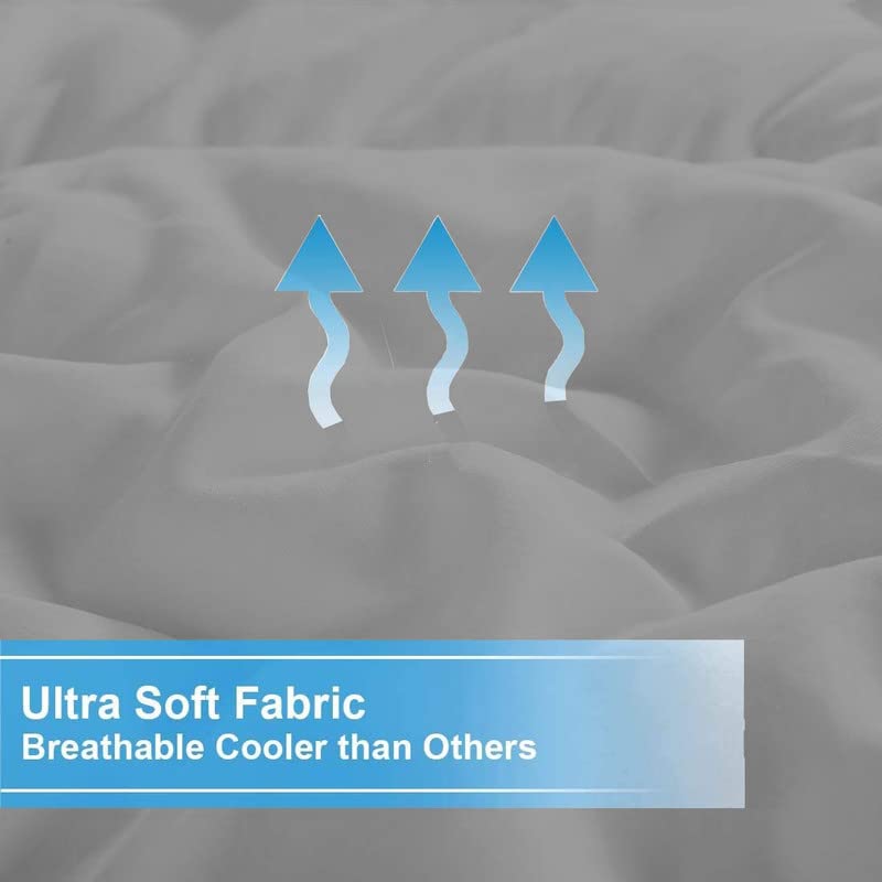 Texlux Soft Microfiber Filling 500 GSM Heavy ComforterDuvet for Heavy Winter Grey Double 90x100 - Image 4