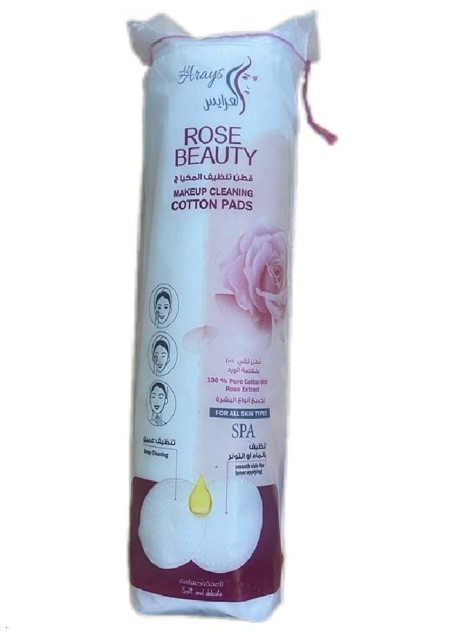 Alarays Rose Beauty Makeup Cleaning Cotton Pads 80 Pads