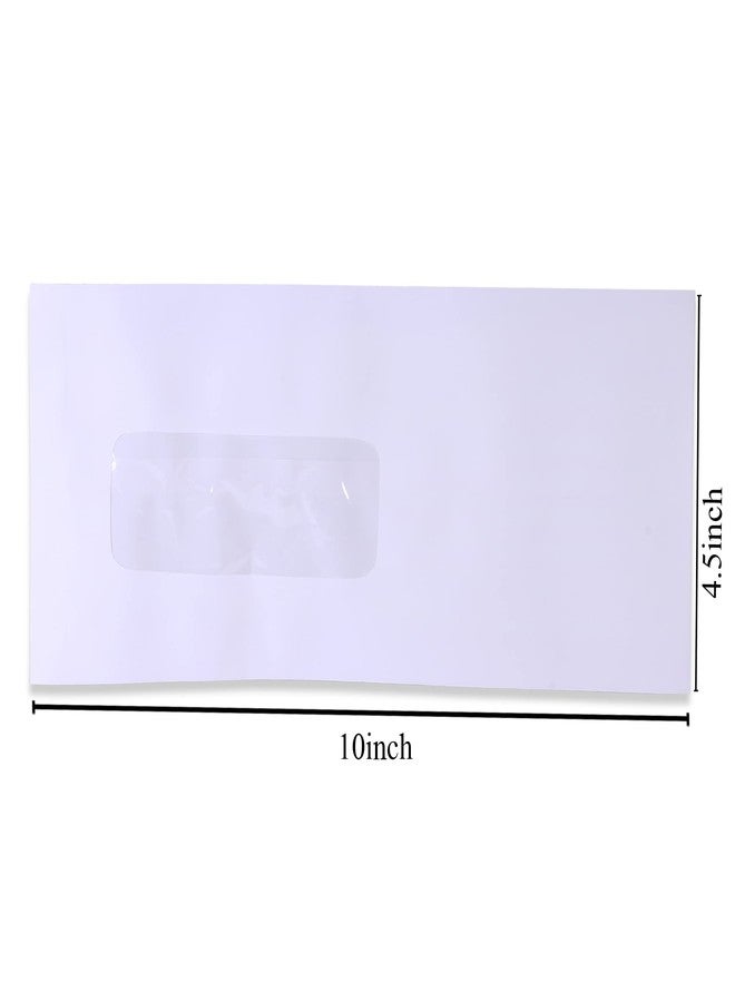 SUN PACKERS WHITE Window Envelope Cheque Size, 4.5 x 10 Inch, 100 Gsm Business Envelopes Envelopes for Courier (1000) - Image 5