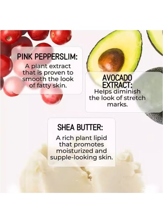 FLAT 2- packs of moisturizing, lifting, brightening, firming, and toning cream for the abdomen, arms, thighs, and buttocks. Firming and moisturizing body cream for stretch marks and cellulite, 100 ml*2 - Image 2