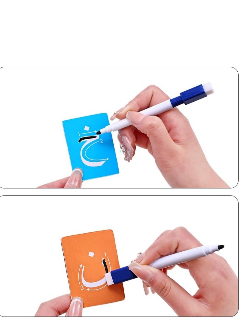 لوحة تعليمية خشبية للأبجدية العربية ، لعبة تعليمية للأطفال ، لوحة تعليمية صديقة للبيئة آمنة - Image 3