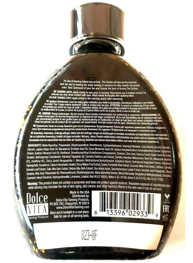 Dolce Vita The Sicilian 200X Dark Black Bronzer Tanning Lotion – BEST Luxurious Tanning Lotion For Glowing Skin – Gradual Bronzing & Sunless Self Tanner Lotion – Nourishes Skin  - Image 2