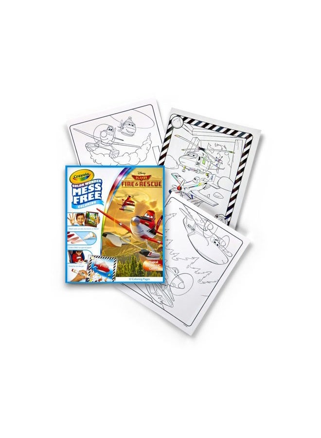 Crayola Planes Fire and Rescue Color Wonder Refill, 12 Mess Free Coloring Pages, Gift for Kids - Image 3