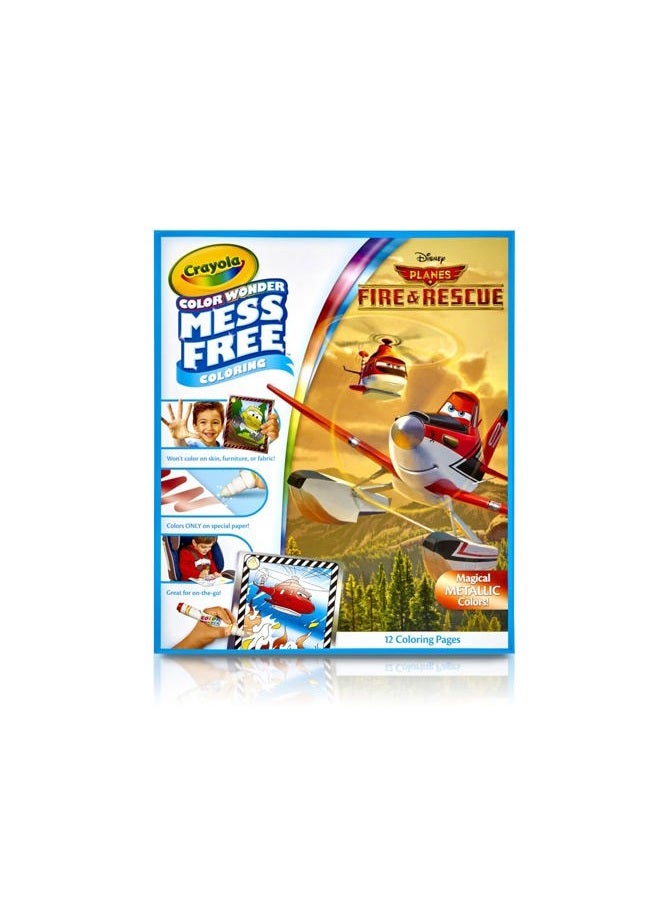 Crayola Planes Fire and Rescue Color Wonder Refill, 12 Mess Free Coloring Pages, Gift for Kids - Image 4