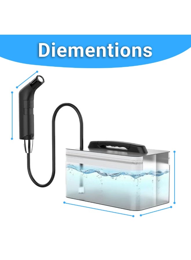 TDRFORCE Portable Shattaf Travel Bidet Sprayer with 2.3L Water Tank – Rechargeable Handheld Muslim Shower for Hygiene, Camping, Travel & Baby Care - Image 5