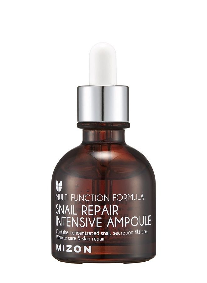 MIZON Snail Line, Snail Repair Intensive Ampoule, Wrinkle Care, Skin Nutrition (30ml 1.01 fl oz) - Image 1