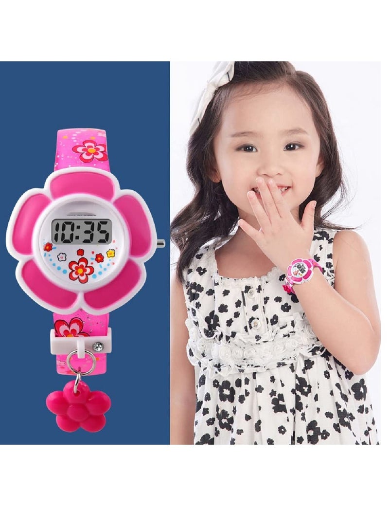 SOLARAE Kids Watch, Girl Flower Shape Watch Novelty Cartoon Digital Watch 1144, The Best Gift - Image 3