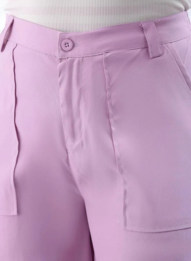 Freehand Freehand Women Purple Flared Cargo Trousers