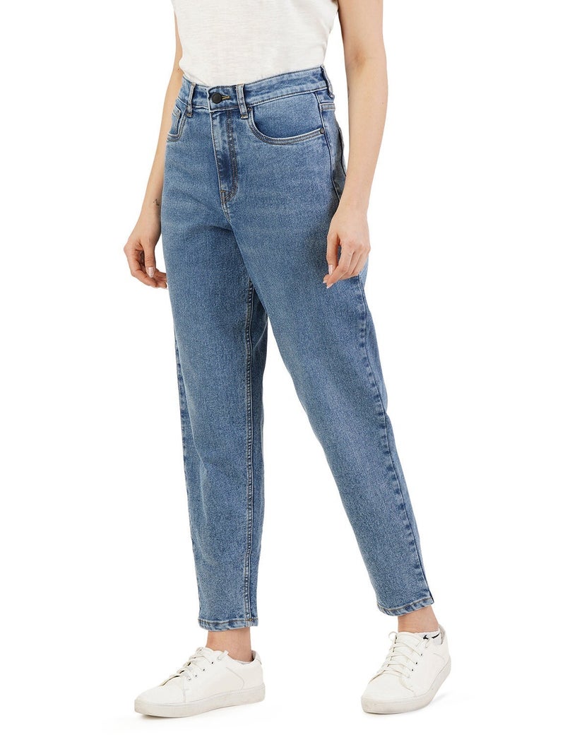 inkd Women's Slim Fit Jeans - Mid-Rise | Cotton Blend | Stretchable Fabric | Classic 5 Pocket Styling - Image 5